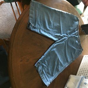 Blue Jean Stretch Capri 2X